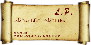 László Pólika névjegykártya