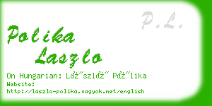 polika laszlo business card